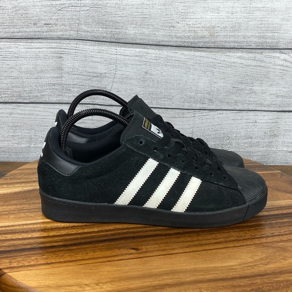 Adidas Superstar Vulc ADV Black White Skate Sneakers AQ6861 Men’s Shoe Size 7 main image 7